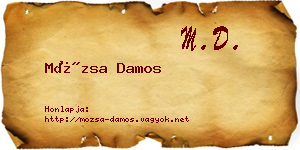 Mózsa Damos névjegykártya